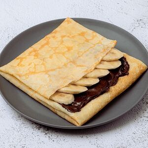 Блин с бананом и шоколадом