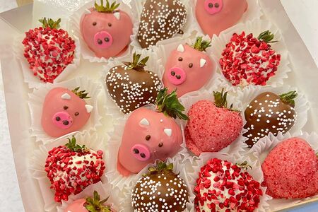 Клубника в шоколаде хрю хрю