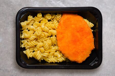 Шницель кордон-блю с фузилли