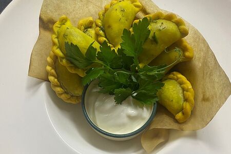 Жареные вареники с квашеной капустой