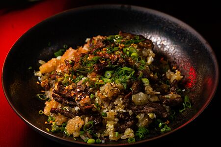 Рис жареный с говядиной