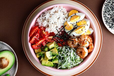 Боул с креветками