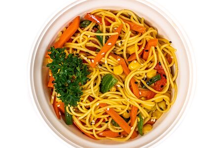 Лапша с овощами