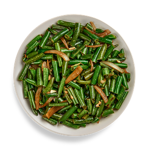 Стручковая фасоль в соевом соусе