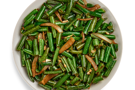 Стручковая фасоль в соевом соусе