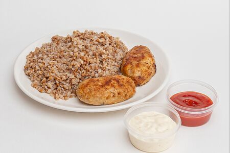 Домашние котлеты с гречей