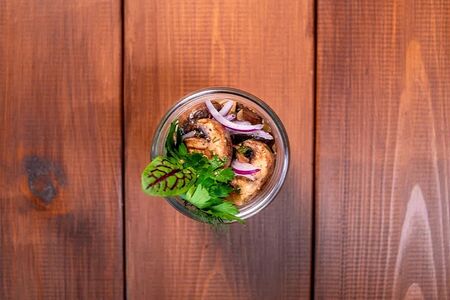 Маринованные шампиньоны гриль