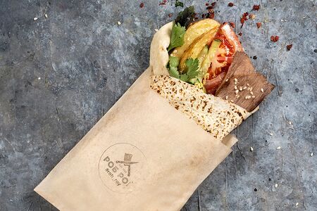 Двойной Роб Рой в сырном лаваше с вырезкой из свинины