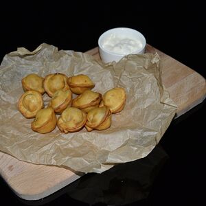 Пельмени жареные