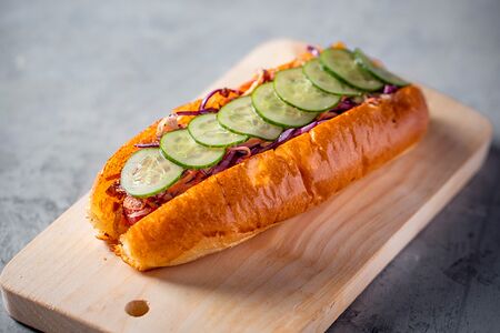 Хот-дог на углях