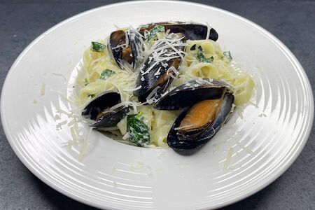 Паста с мидиями