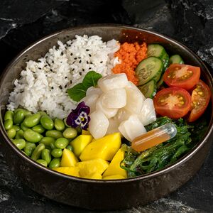 Поке с гребешком