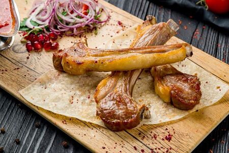 Шашлык из бараньей корейки