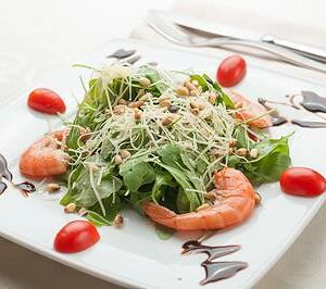 Салат Руккола с креветками