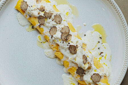 Омлет, страчателла, трюфель