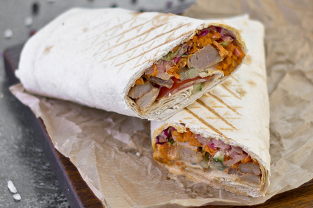 Шаурма мини со свининой