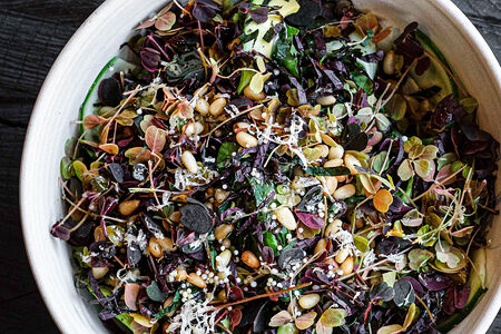 Зеленый салат с трюфелем