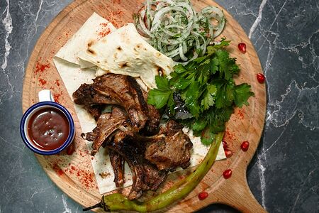 Шашлык из каре баранины