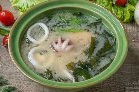 Мисо-суп с морепродуктами