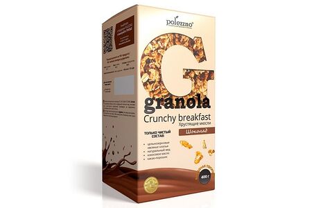Гранола шоколадная Polezzno
