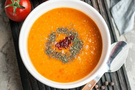 Суп-пюре из чечевицы мерджи