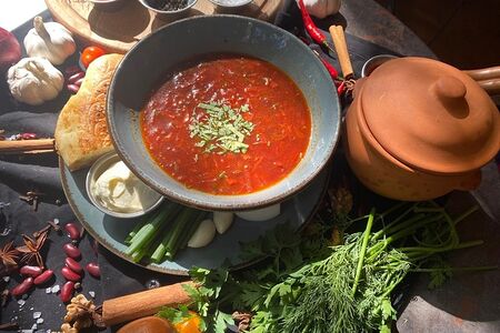 Борщ с телятиной