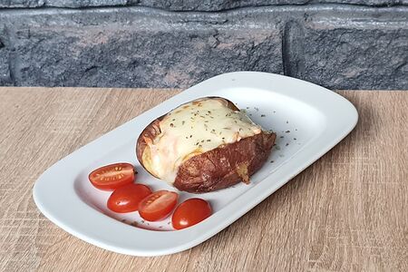 Клубень с лососем