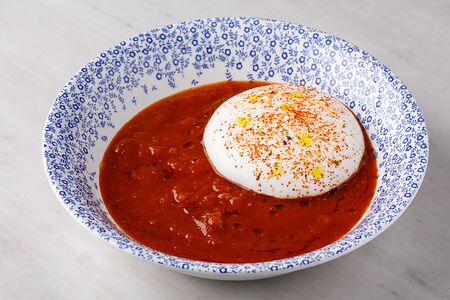 Томатный суп с пармезаном