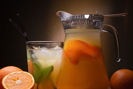 Лимонад апельсин собственного приготовления
