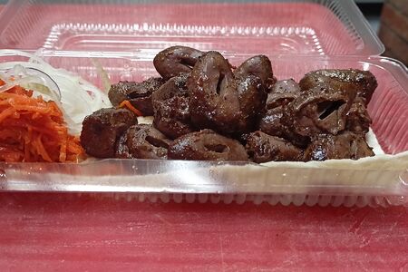 Сердечки куриные на углях