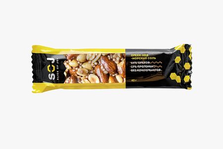 Батончик Орехи-мёд-морская соль