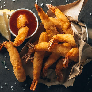 Креветки в кляре