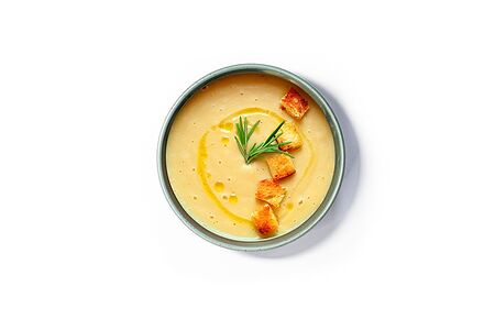 Крем-суп из лосося с брокколи