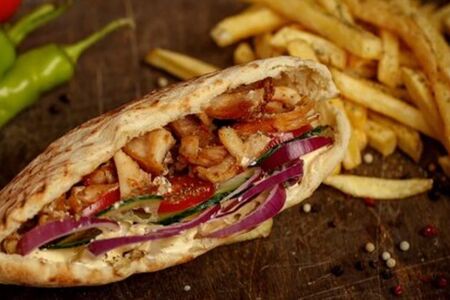 Гиро средний со свининой