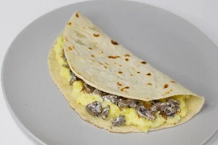 Кыстыбый с картофелем и грибами