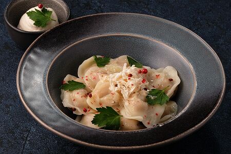 Эко-пельмени вареные Веган (без глютена)