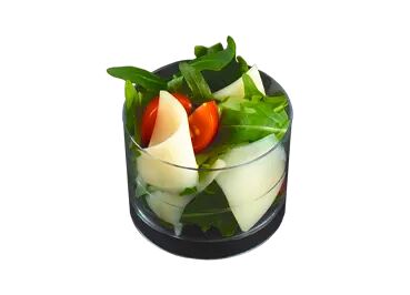 Салат с рукколой, черри и пармезаном