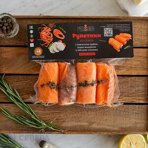 Рулетики из семги для запекания