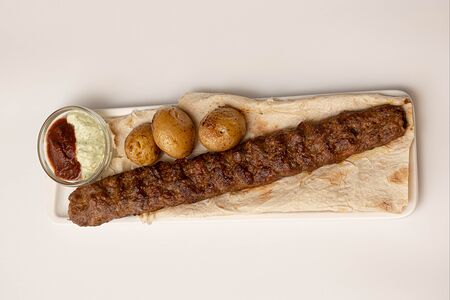 Люля-кебаб из свинины и говядины