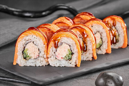 Ролл Лосось гриль сяке запеченный