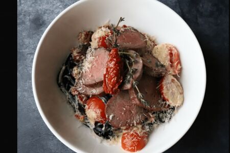 Паста нери с мраморной говядиной