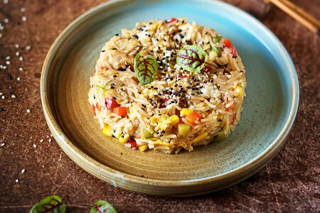 Тяхан с курицей