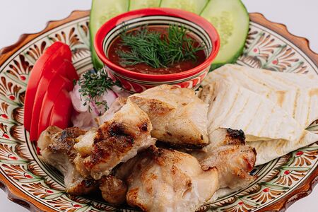 Шашлык из куриных бедер