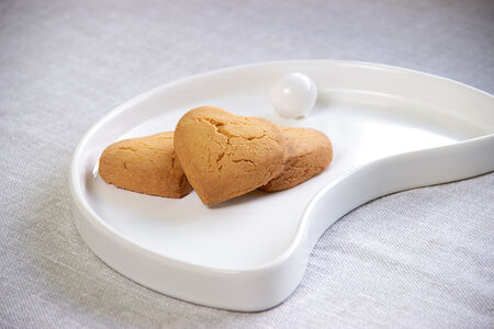 Печенье песочное сердечки