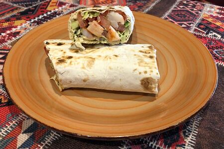 Шаверма с креветками