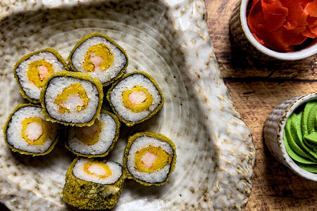 Темпура маки с креветкой