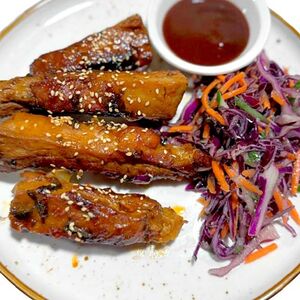 Свиные ребра в соусе барбекю