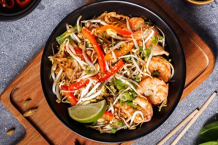 Пад-тай с креветками