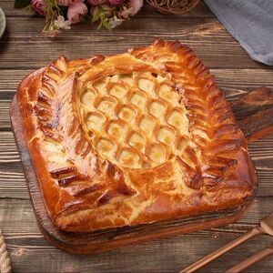 Пирог с ветчиной и сыром