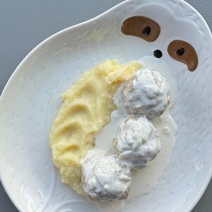 Митболы из цыпленка с картофельным кремом